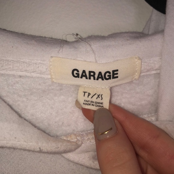 Cropped white and grey hoodie from garage - Picture 4 of 4